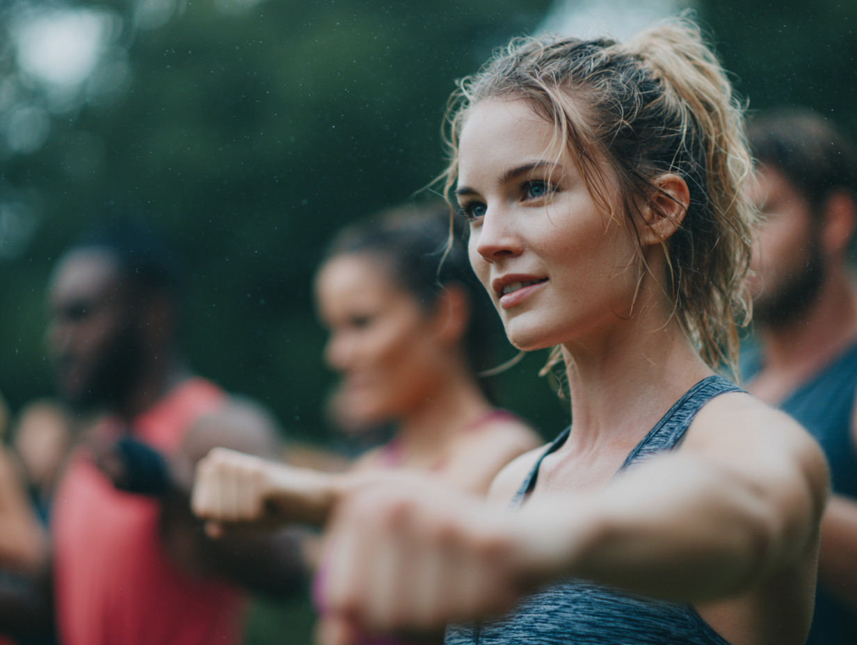 Atleta in allenamento